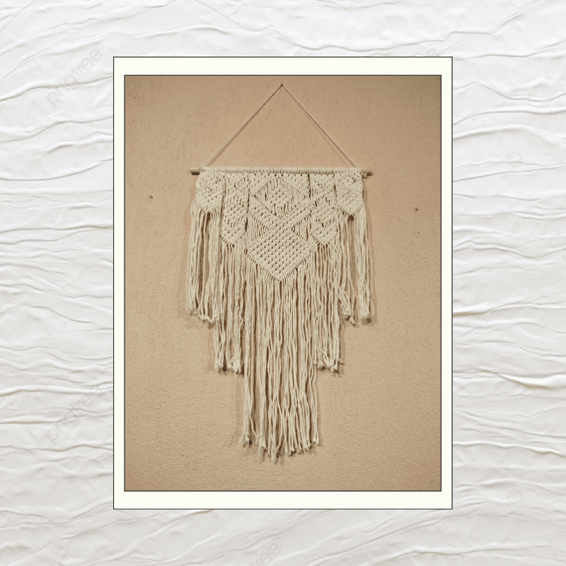 TAPIZ MACRAME BLANCO